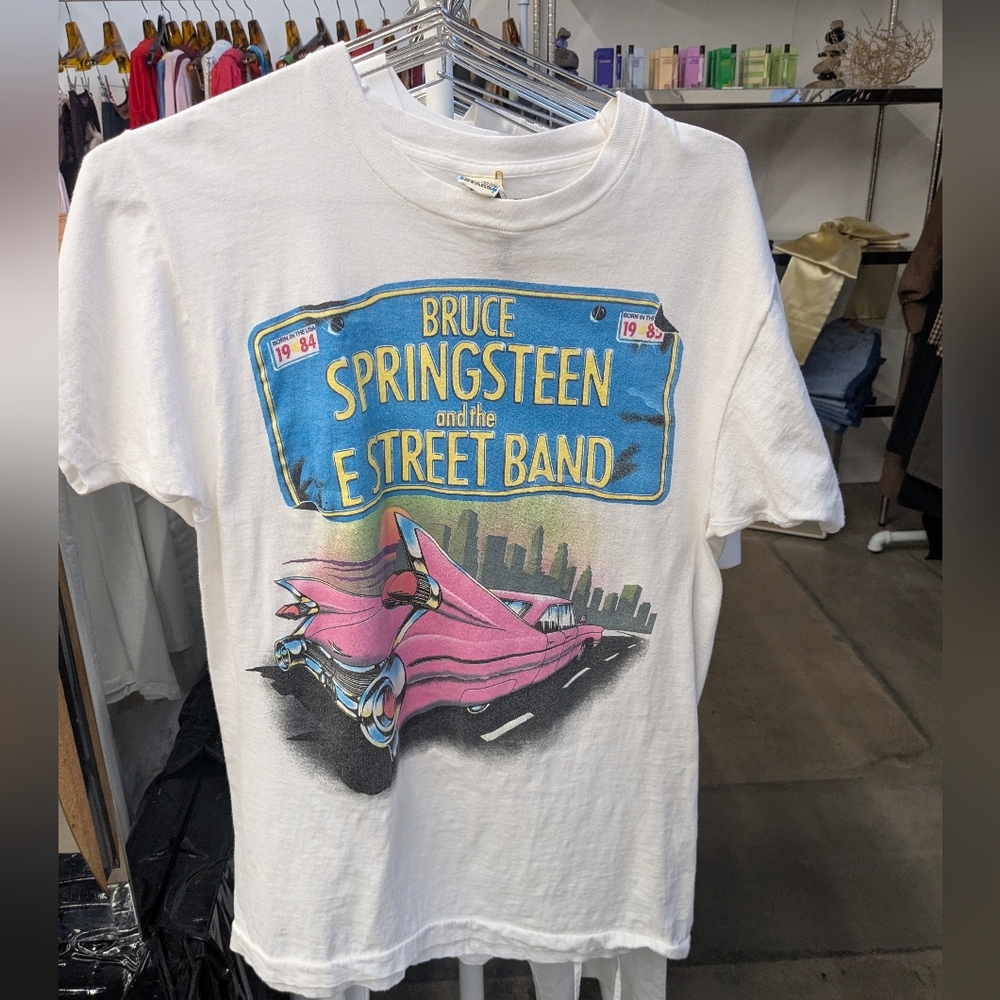 Authentic Vintage Bruce Springsteen White Graphic T-Shirt